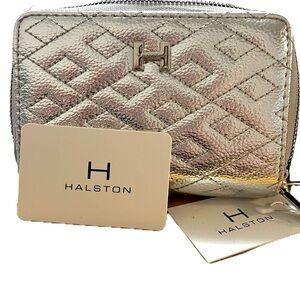 Halston Heritage Silver Quilted Women's Wallet